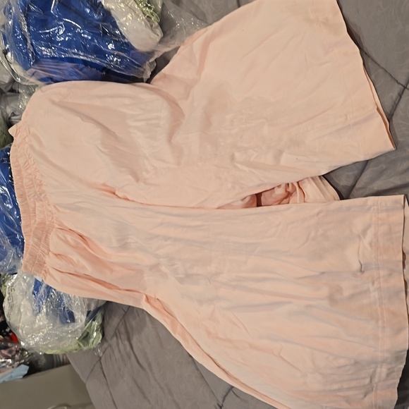 Free People Pink Wide-Leg pants with High Slits - Picture 2 of 3